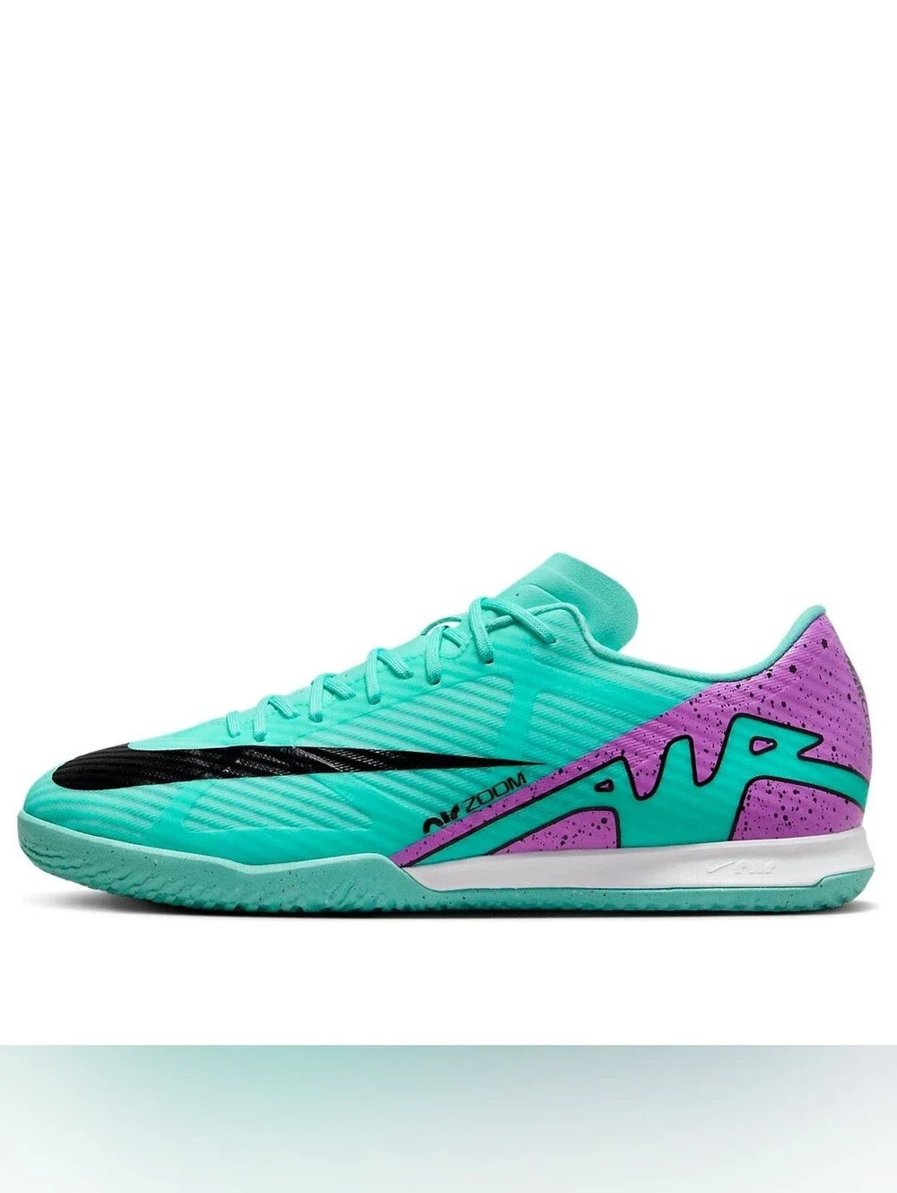 Nike Air Zoom Mercurial Vapor 15 Academy IC Peak Ready Aqua Purple Sz 6 NWT